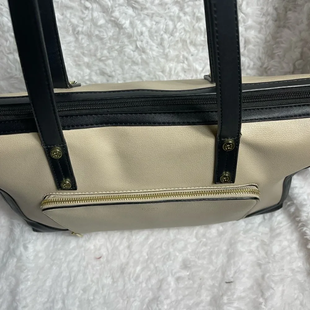 Tutilo New York black & White multi function large laptop bag